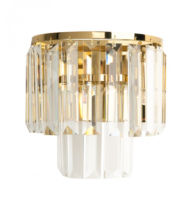 Stenska svetilka MONACO W0288, zlata