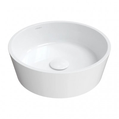 Nadpultni umivalnik BARI M+, ø38 cm, sijaj bela