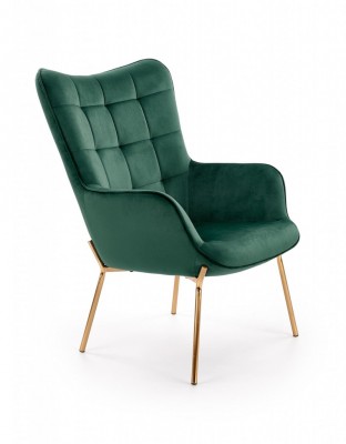 Fotelj CASTEL II, temno zelena