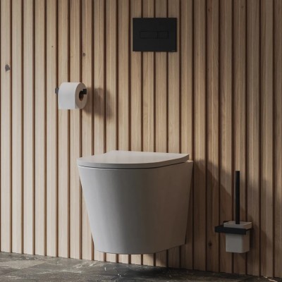 Viseča WC školjka TAMPA s sedežem soft-close, 52 x 36 cm, sijaj bela