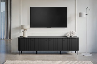 TV omarica VESPER, 187 cm, črna