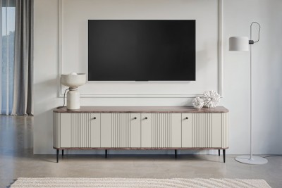 TV omarica VESPER, 187 cm, kašmir/oreh