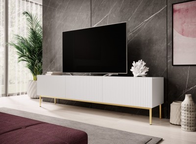 TV omarica NICOLE, 200 cm, mat bela