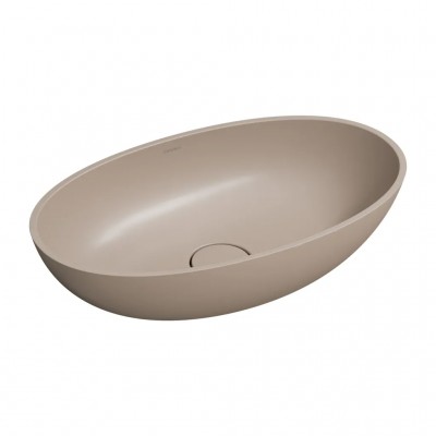 Nadpultni umivalnik SHELL M+, 60 x 35 cm, mat dune bež