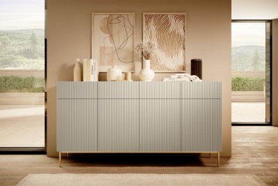 Komoda NICOLE 200 cm, s predalniki, kašmir