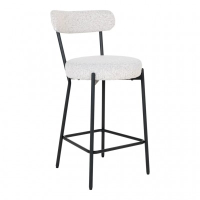 Polbarski stol BADALONA, beli boucle