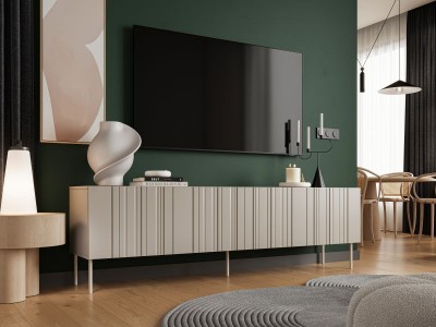 TV omara ISLA, 200 cm, mat bež