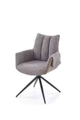 Vrtljiv jedilni stol K579, siva