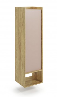 MOBIUS regal 1D barva: hikora hrast/bela
