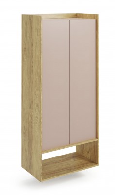 MOBIUS regal 2D barva: hikora hrast/bela