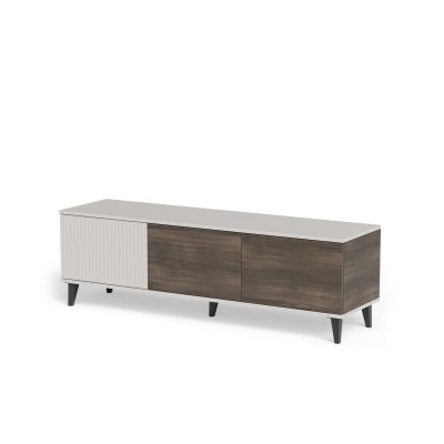 TV omara RANDOM 2, 150 cm, kašmir/oreh/črna