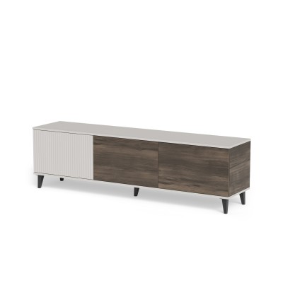 TV omara RANDOM 2, 180 cm, kašmir / oreh / črna