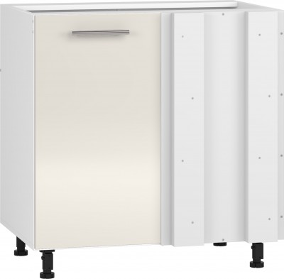 VENTO DN-100/82 spodnja kotna omara, barva: bela / bež