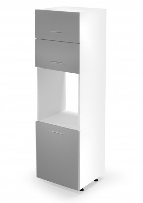 VENTO DP-60/214 visoka omara za tovor, barva: bela / svetlo siva