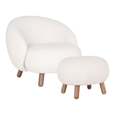 Lounge fotelj SAVONA set, bela