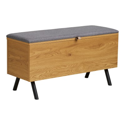 Klop Barco s shranjevanjem, 92x33 cm, naravna
