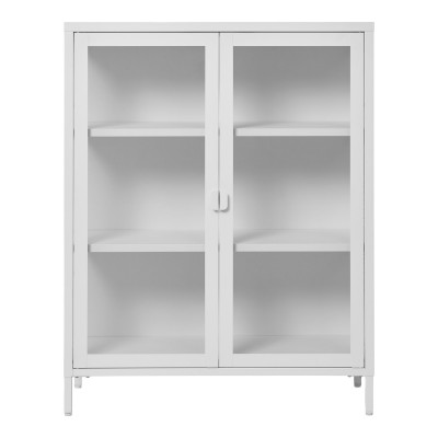 Vitrina BRISBANE, 80 x 100 cm, bela