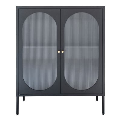 Vitrina Adelaide, 90x35 cm, črna