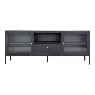 Dalby TV omarica, 150x35 cm, črna