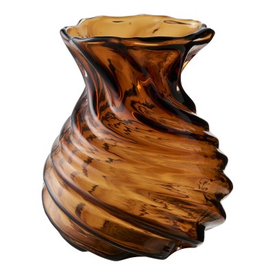 Vaza, 16x16 cm, dimljeno rjava