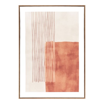 Mina tisk na platnu, 50x2,5 cm, rjava / bež