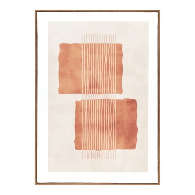 Mina tisk na platnu, 50x2,5 cm, rjava / bež