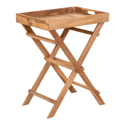 Vrtna pladenj mizica RONDA, 29x39 cm, teak