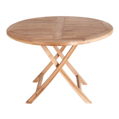 Vrtna jedilna miza Oviedo, ø100 x 75 cm, teak