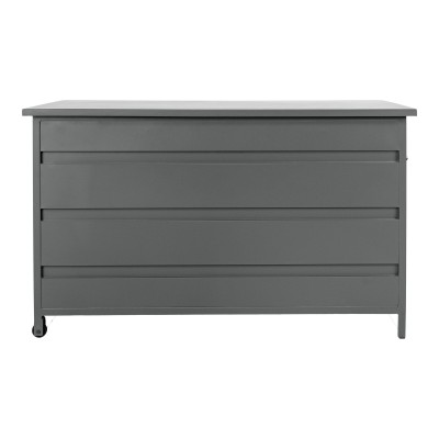 Vrtna skrinja za shranjevanje blazin CASSIS, aluminij, 650 L, siva,