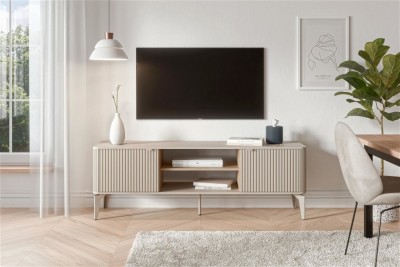 TV omarica BELUCI, 160 cm, kašmir / hrast cremona