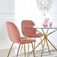 Jedilni stol K381, svetlo roza