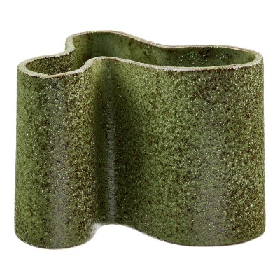 Vaza, 14,5x19 cm, temno gozdno zelena