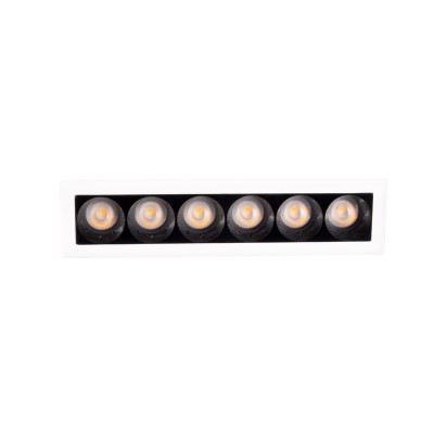 Vgradna LED svetilka Maxlight X-line, dopolnjena z gonilnikom HT0136, H0136, bela + črna