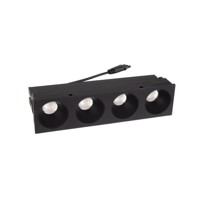 Vgradna LED svetilka Maxlight 4L Modularni LED modul 12W, HM180, črna