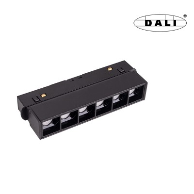 Magnetna tirna svetilka Maxlight Magnetic Linear Grid 11cm Dali, M0003D, črna