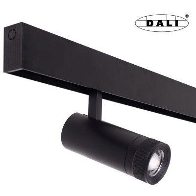Magnetna tirna svetilka Maxlight Magnetic Zoom Reflektor Dali, M0013D, črna