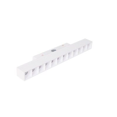 Magnetna tirna svetilka Maxlight Magnetic Linear grid 23 cm Vklop/Izklop, M0026N, bela