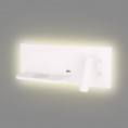 Stenska LED svetilka SUPERIOR W0291L, USB in brezžični polnilec, bela