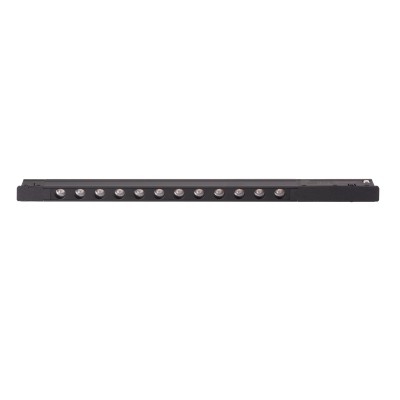 Magnetna tirna svetilka Maxlight Magnetic Flat grid 35cm Zigbee, M0053Z, črna