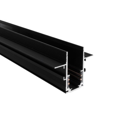 Magnetna tirnica Maxlight Magnetic Recessed track 1m, MT0006, črna