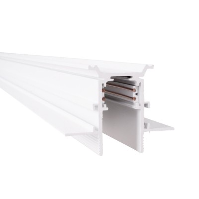 Magnetna tirnica Maxlight Magnetic Recessed track 2m, MT0024, bela