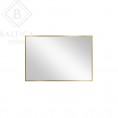Ogledalo TINY BORDER STRAIGHT, 90x60 cm, zlata