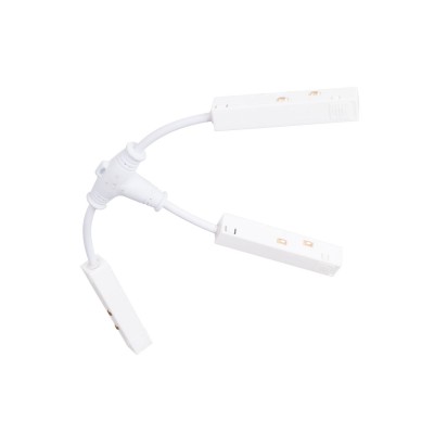 Magnetni tirni dodatki Maxlight magnetni električni konektor v obliki črke T, MT0035, bel