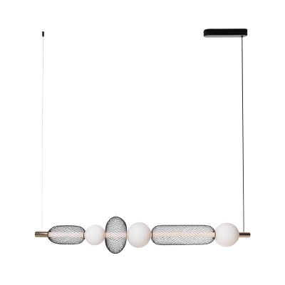 Viseča svetilka Maxlight Bora C, P0593, črna + zlata