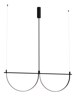 Viseča svetilka Maxlight Victoria 39W, P0688, črna