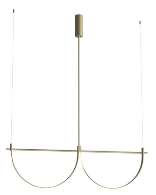 Viseča svetilka Maxlight Victoria 39W, P0689, zlata