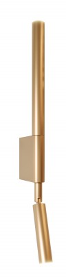 Stenska svetilka Maxlight Organic, W0341, brušen zlati