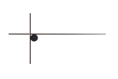 Stenska svetilka Maxlight W0369 Arne 90 cm, W0370, črna
