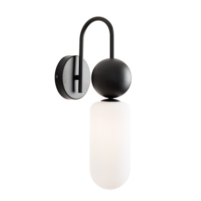 Stenska svetilka Maxlight Nova, W0381, črna