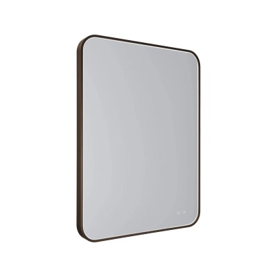 Neravni stenski ogledalo Maxlight Mirror Rectangle, W0385, brušen rjav